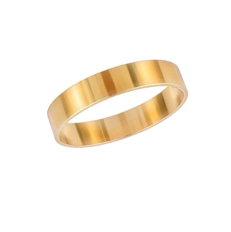 Thick Band Ring 14k Gold Filled Stack 
