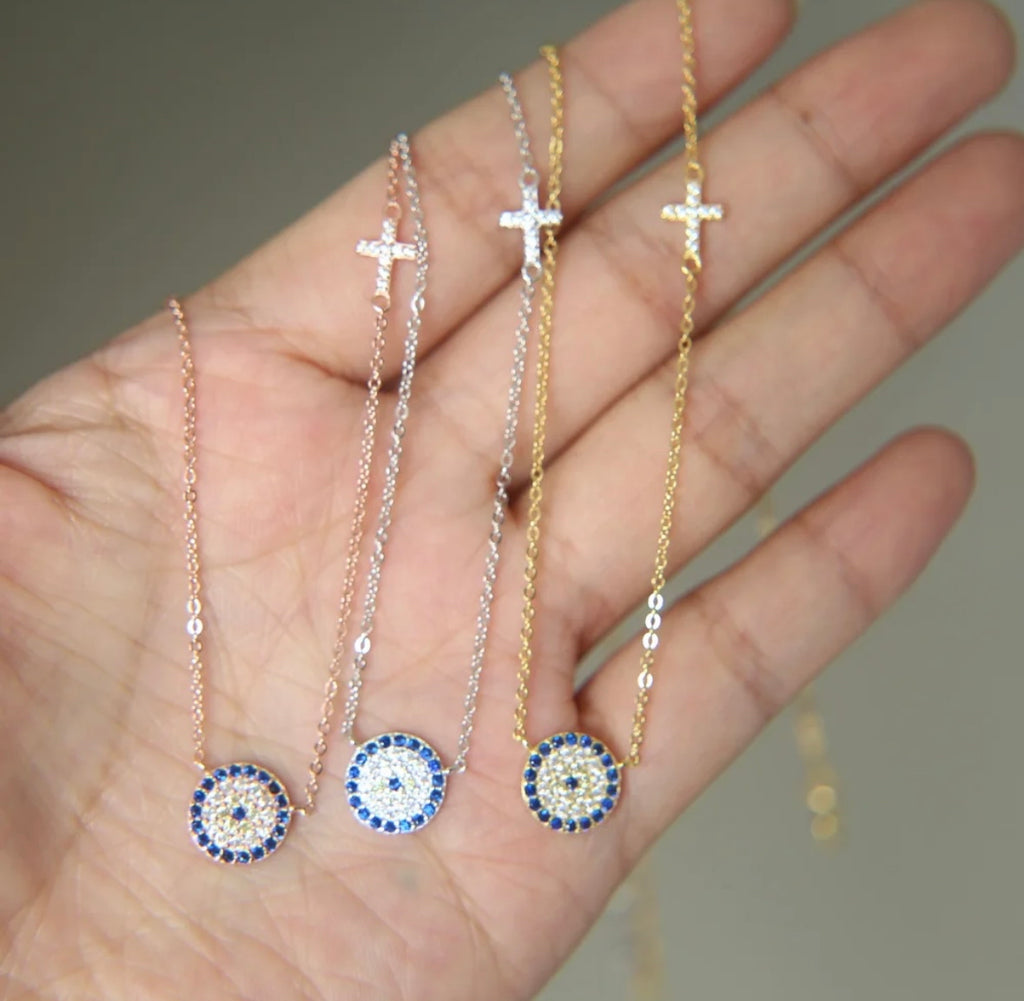 Evil Eye Mati with Cross Byou Designs