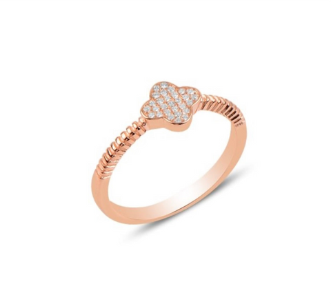 Clover Rose Gold Ring