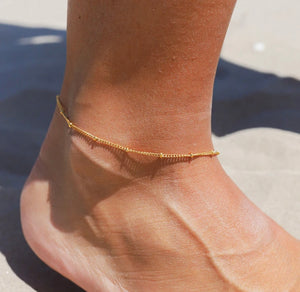 Gold Ball Chain Anklet