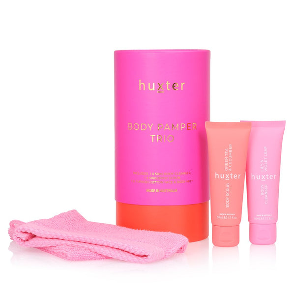 Body Pamper Trio | Fuchsia with Orange