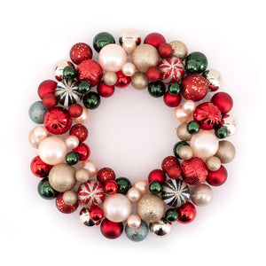 Decorative Christmas Wreath Bauble Shatterproof 39cm