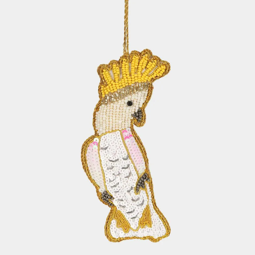 Christmas Cockatoo Hanging Tree Decoration
