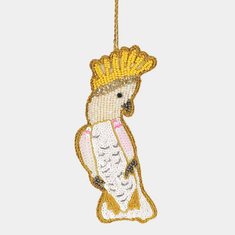 Christmas Cockatoo Hanging Tree Decoration