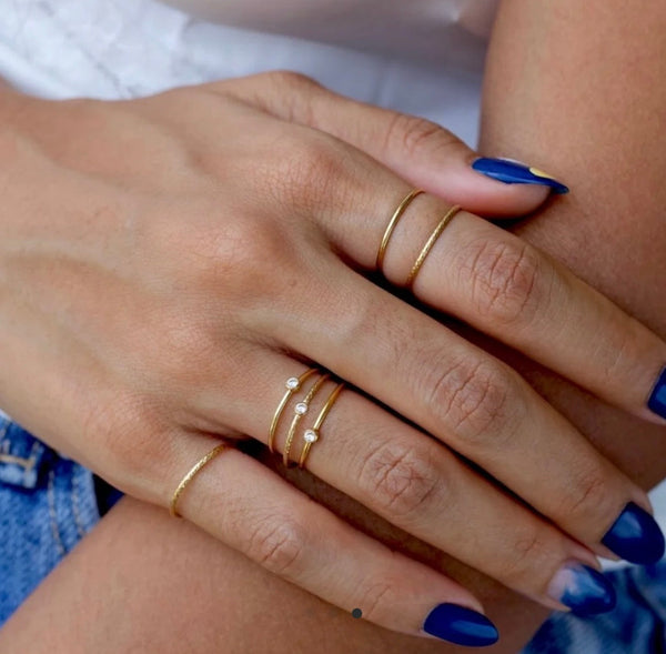 Gold Filled Bezel Ring