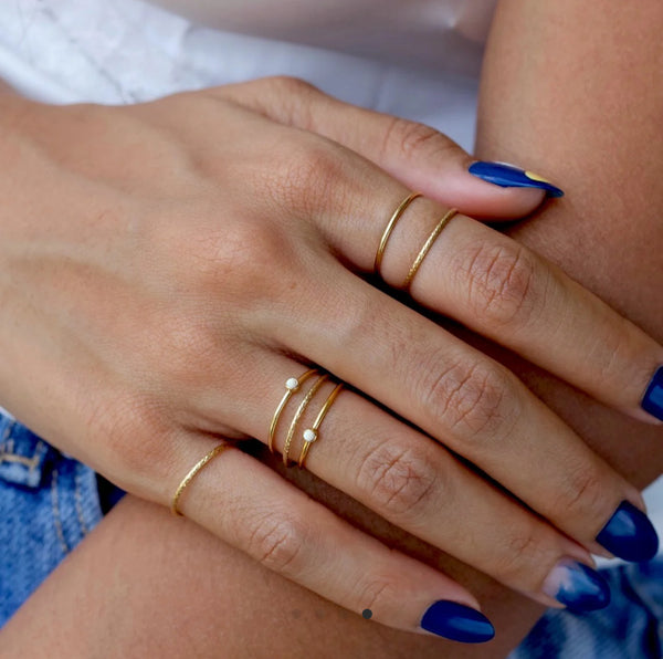 Gold Filled Crushed Opal Ring