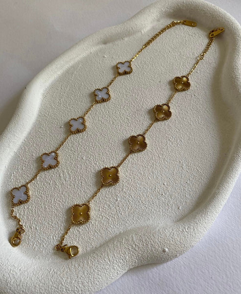 Ella Clover Multi Gold Bracelet