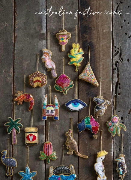 Evil Eye Sequin Christmas Decoration