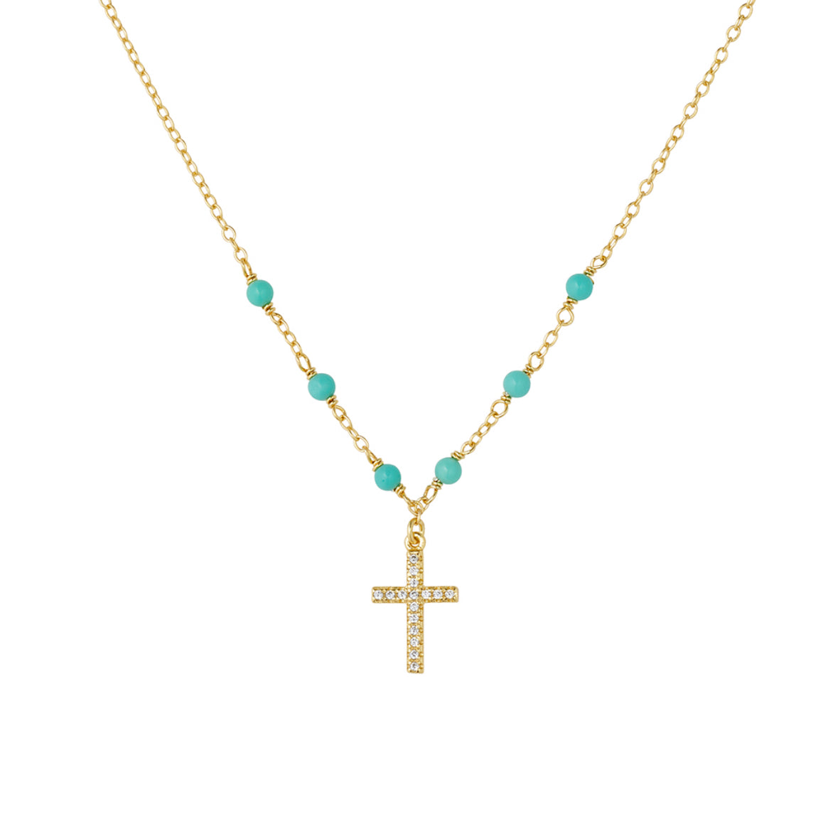 Faith Gold  Cross Necklace