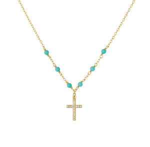 Faith Gold  Cross Necklace