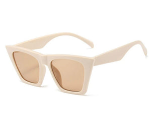 Cat Eye Beige Sunglasses