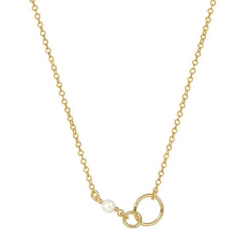 Indi Pearl Necklace Gold Filled