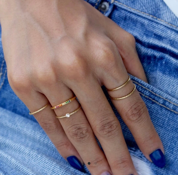 Gold Filled Bezel Ring