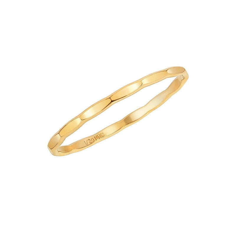 14k Gold Filled Band Ring Stacking Byou Designs