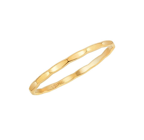 14k Gold Filled Band Ring Stacking Byou Designs