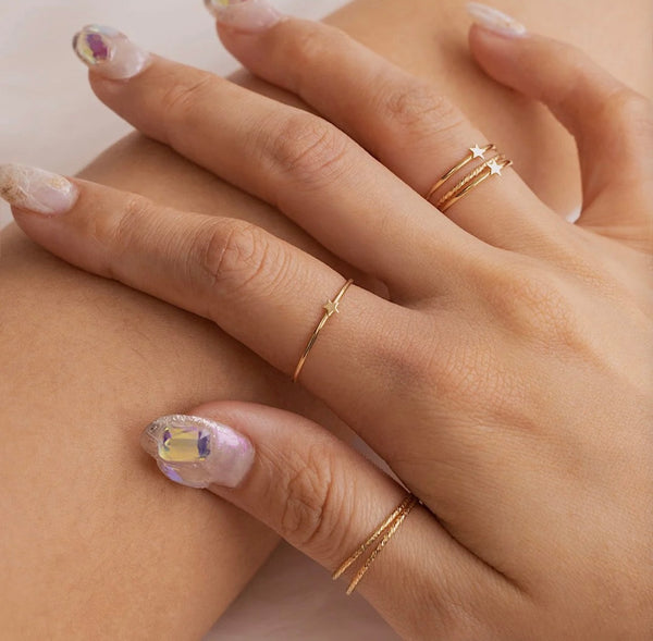 14k Gold Filled Tiny Star Ring