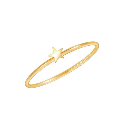 14k Gold Filled Petite Star Ring Byou Designs