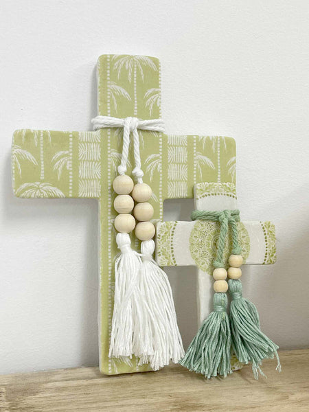 Green Coastal Wall Cross