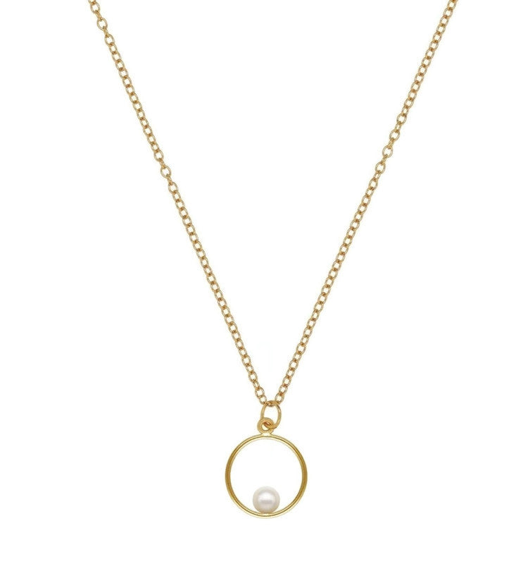 Hayley Pearl Gold Filled Necklace