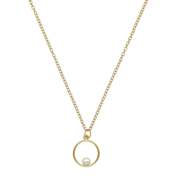 Hayley Pearl Gold Filled Necklace