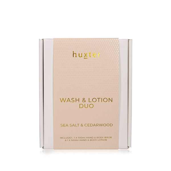 Hand & Body Wash and Lotion Set Sea Salt & Cedarwood