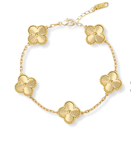 Ella Clover Multi Gold Bracelet