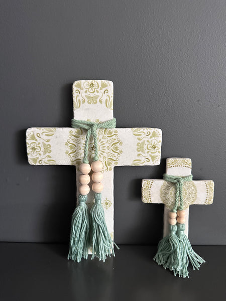 Sage Mandalay Wall Cross