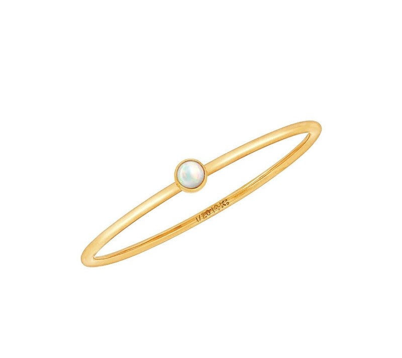 Gold Filled Crushed Opal Ring