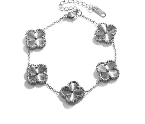 Silver Clover Bracelet