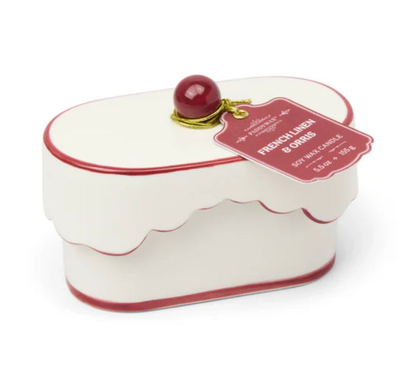 Cherie Ceramic Candle French Linen & Orris