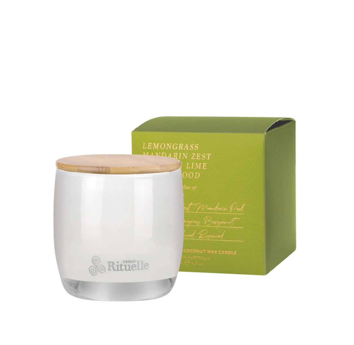 Lemongrass, Mandarin Zest, Tahitian Lime, SandalwoodScented Soy Candle | 140gm AustralianMade 