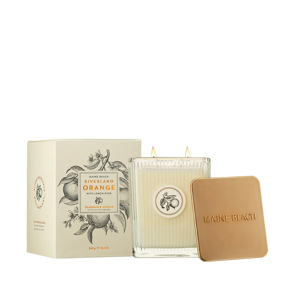 Maine Beach Riverland Orange Soy Candle