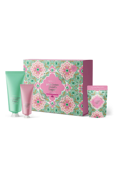 Pink Lotus Body Care Trio Australian Made