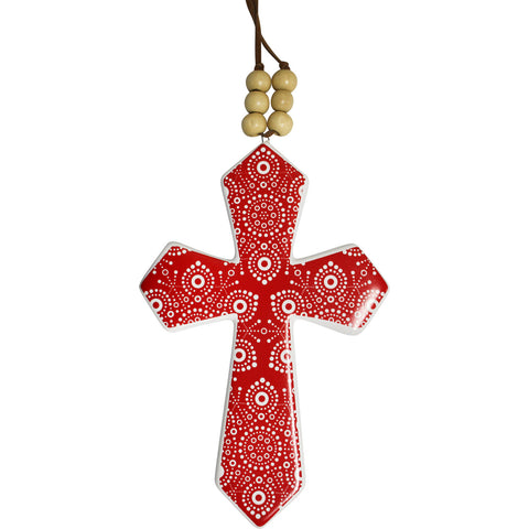 Red Indigenous Cross Christmas