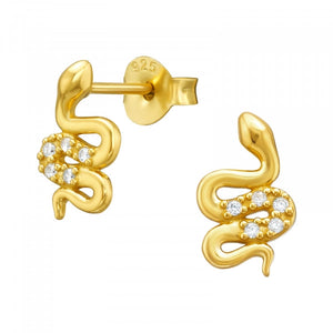 Samira Gold Snake Ear Studs