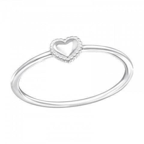 Sterling Silver Love Heart Ring