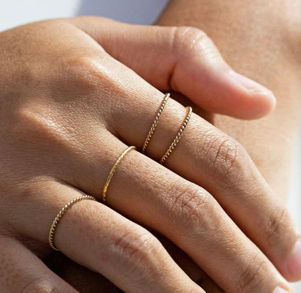 Gold Filled Twist Ring