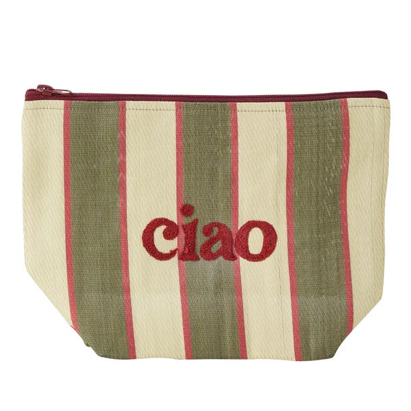 Ciao Recycled Pouch -  Olive
