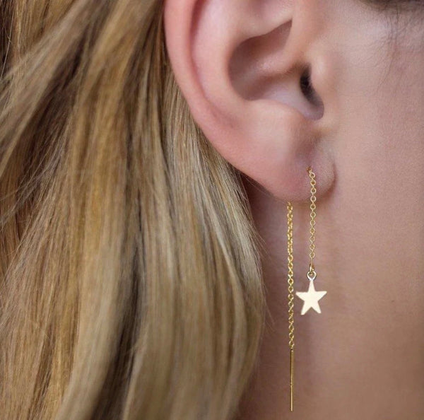 Stella Star Ear Threads Gold Filled