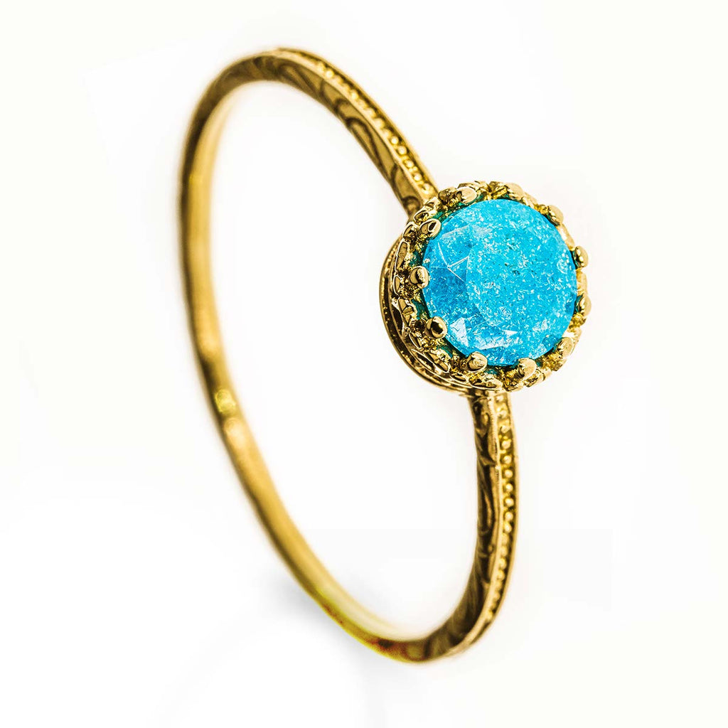 Wholesaler of 916 gold blue stone ring | Jewelxy - 229540