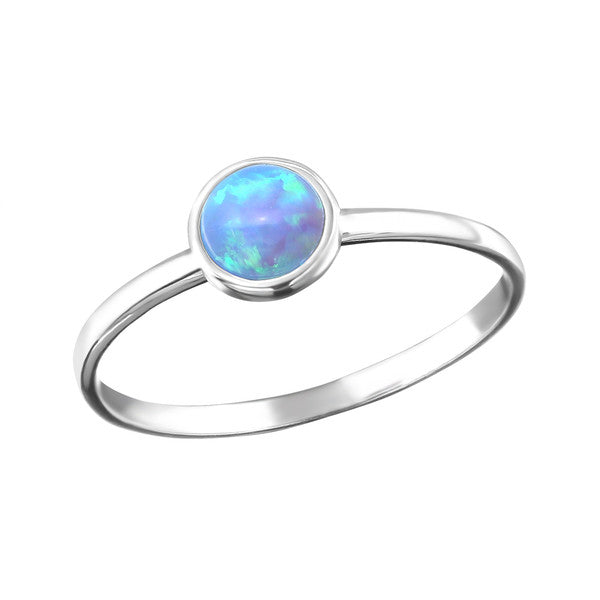 Sterling Silver Opal Ring