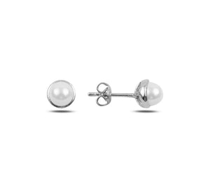 Sterling silver Freshwater Pearl Stud earrings Byou Designs