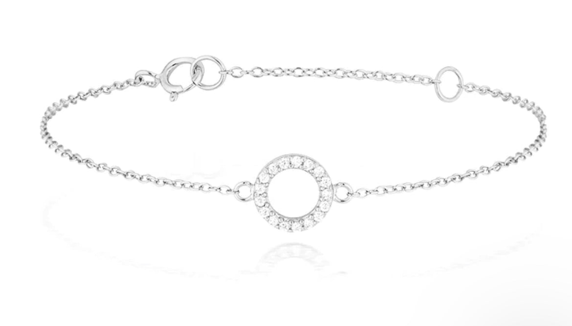 Una Circle Bracelet Silver