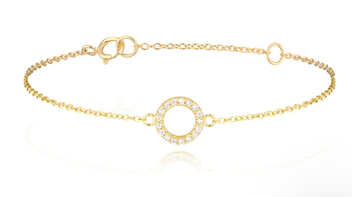 Una Circle Bracelet Gold