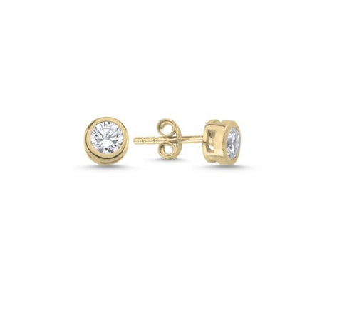 Aria Cubic Gold Earrings