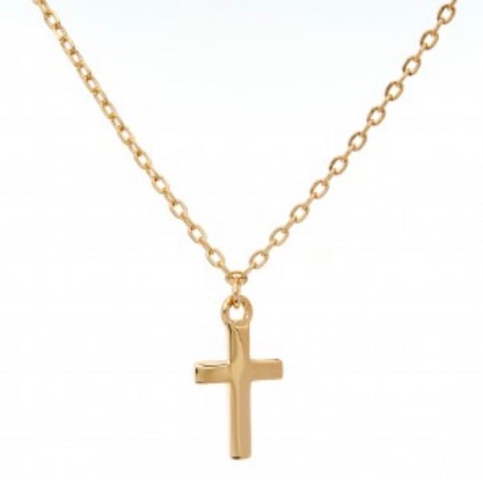Gold Cross Necklace - Byou Designs