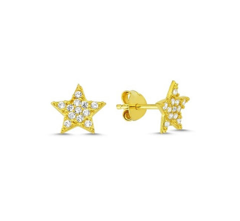 Brontë Star Gold Earrings