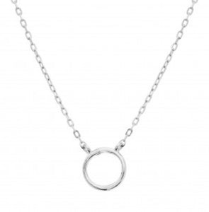 Sterling Silver Circle of Light Necklace - Byou Designs