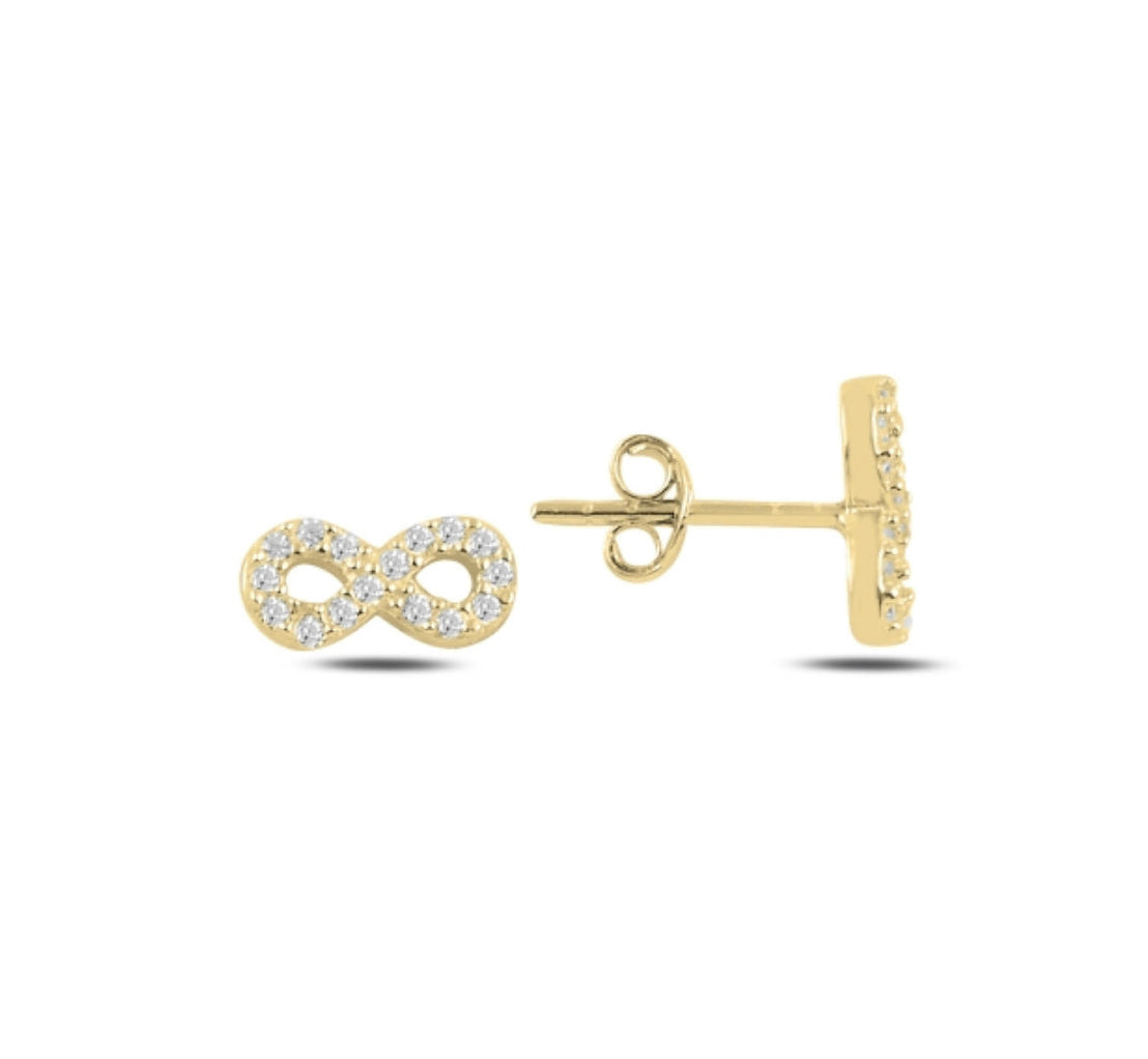 Infinity Gold Studs
