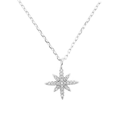 STARS ON NECKLACE IN STERLING SILVER - Byou Designs